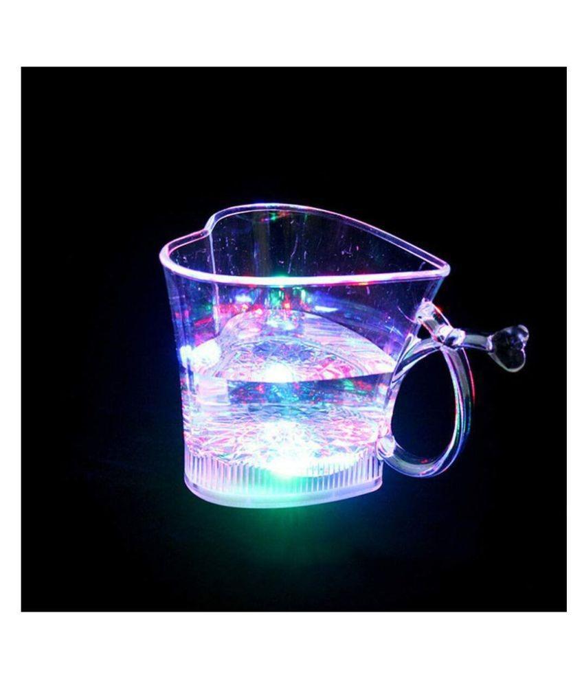 759 Heart Shape Activated Blinking Led Glass Cup 759 Heart Shape Activated Blinking Led Glass Cup